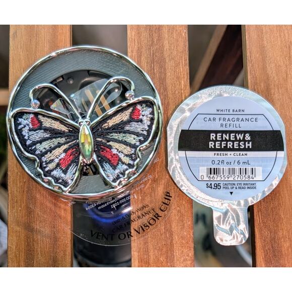 Bath & Body Works Other - Bath & Body Works Scentportable Vent Visor Clip Holder Butterfly W/Fragrance!